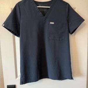 Figs Catarina Scrub Top in Dark Harbor